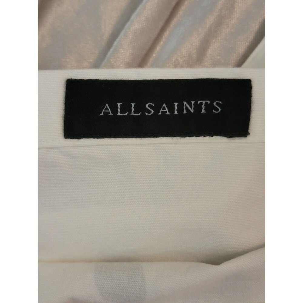 AllSaints London White Canvas Orlando Tote Bag - Picture 5 of 7